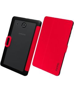 Incipio Galaxy Tab E Clarion Translucent Protective Folio (Red/Black)